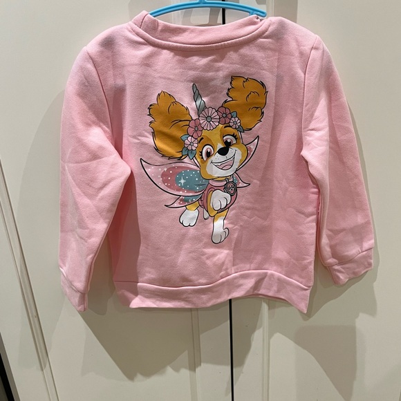 Paw patrol 3t Pink Kids Sweatshirt with Unicorn Print - Picture 4 of 4